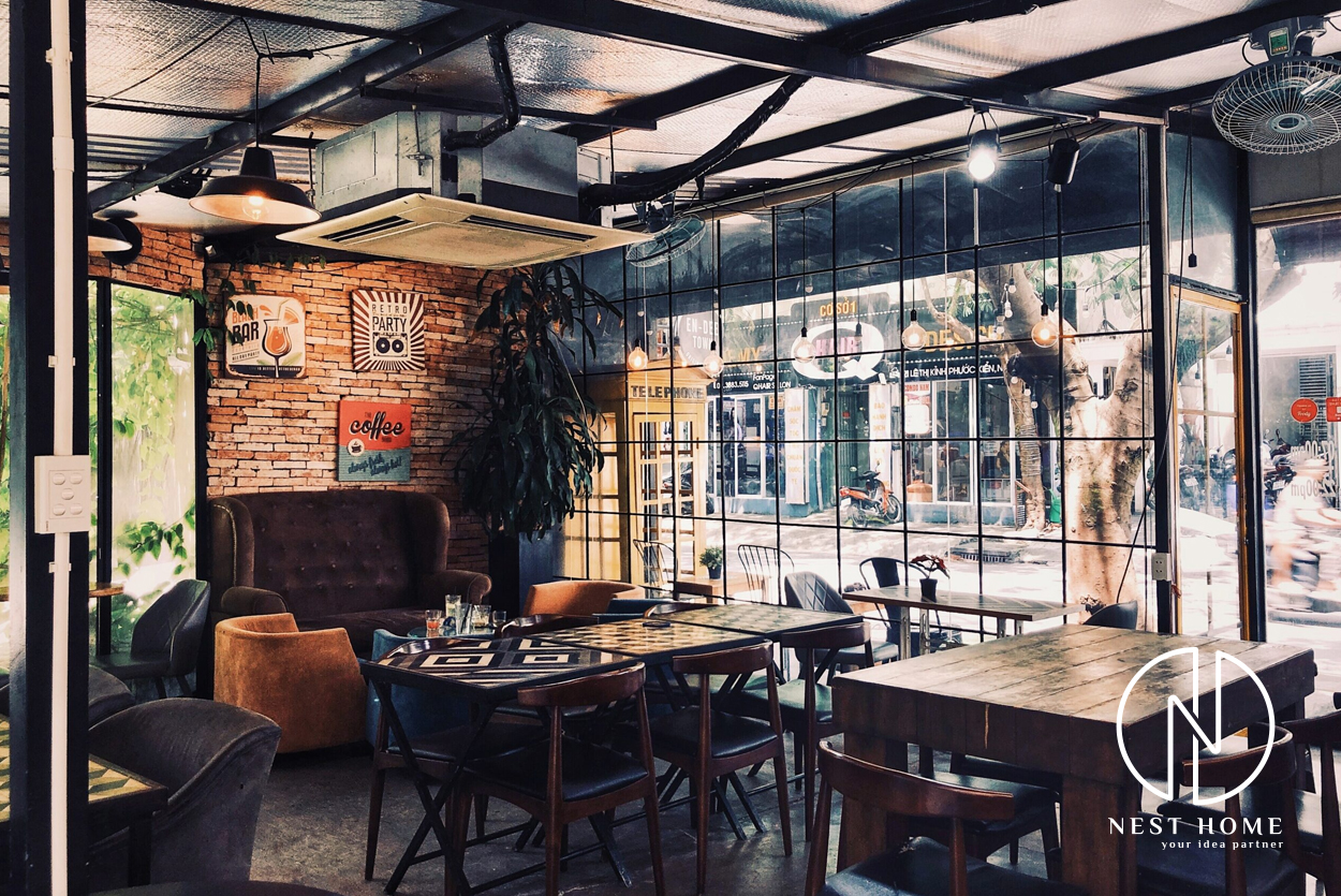 thiết kế nội thất quán cafe